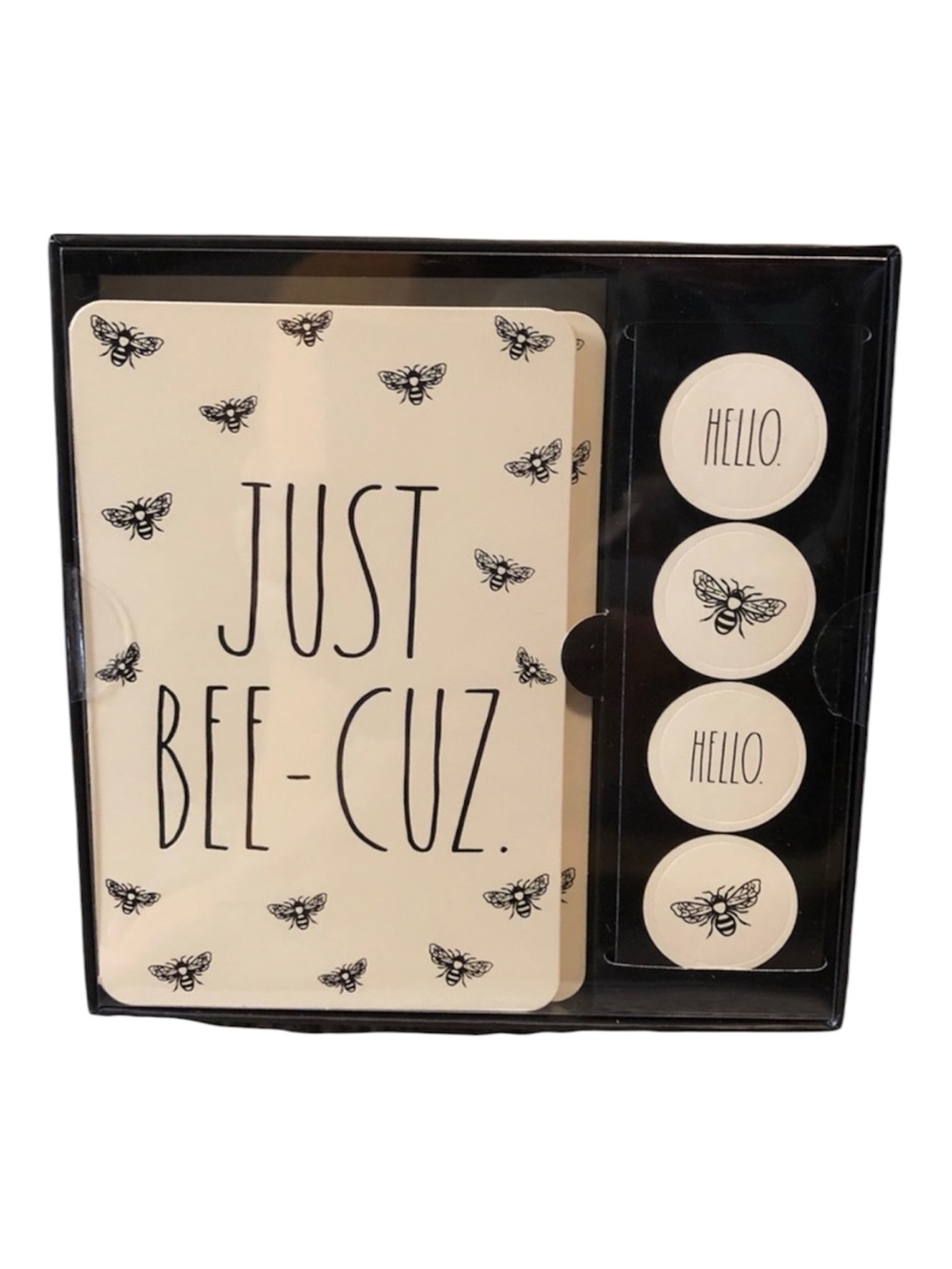 🆕 Rae Dunn Just Bee Cuz Notecard Set